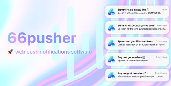 66pusher v18.0.0 Nulled – All-in-one Web Push Notifications Software