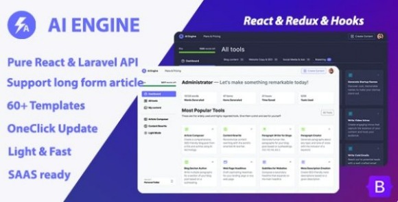 AI Engine v1.1.6 – AI Copywriter & Content Writer (SAAS) PHP Script