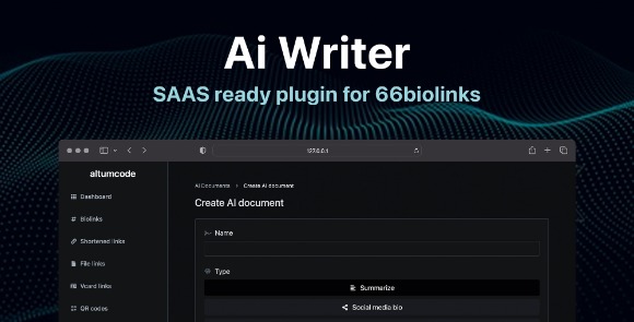 AIX Plugin v5.0.0 – AI Writing Assistant, Image Generator, Speech to Text – 66biolinks Plugin