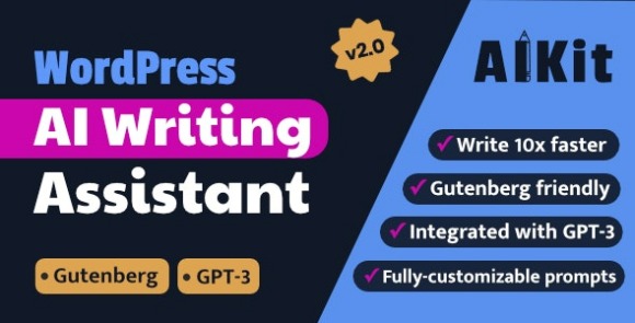 AIKit v3.8.0 – WordPress AI Writing Assistant / OpenAI GPT-3 WordPress Plugin