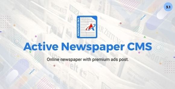 Active Newspaper CMS v3.1 Nulled PHP Script