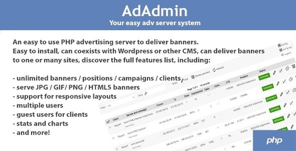 AdAdmin v4.2.8b – Easy Adv Server (Adversting Platform) PHP Script