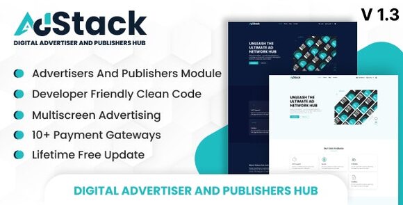 AdStack v1.4 – Digital Advertiser and Publishers Hub PHP Script