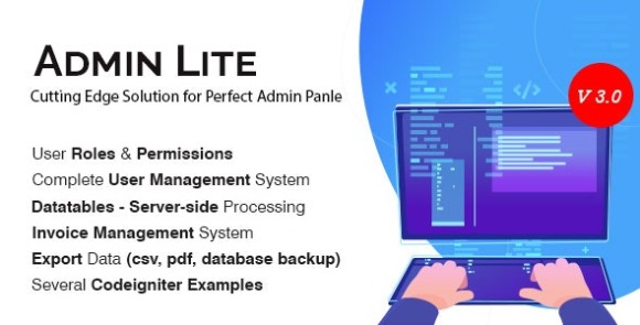 Admin Lite v3.0 – PHP Admin Panel + User Management System Script