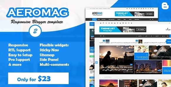 AeroMag v1.2 – News & Magazine Responsive Blogger Template
