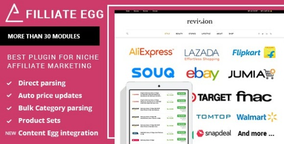 Affiliate Egg v1.0.43 – Niche Affiliate Marketing WordPress Plugin Free