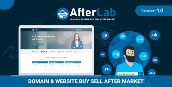 AfterLab v1.0 Nulled – Domain & Website Buy Sell After Marketplace Script