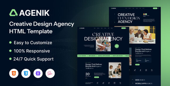 Agenik – Creative & Digital Agency HTML Template