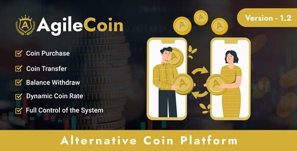 AgileCoin v1.2 – Alternative Coin Platform PHP Script