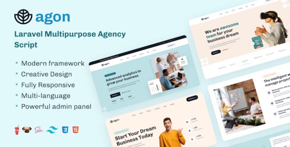 Agon v1.19.1 Nulled – Laravel Multipurpose Agency Script