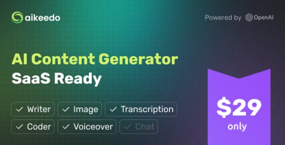 Aikeedo v1.3.5 Nulled – AI Powered Content Platform – SaaS Ready PHP Script