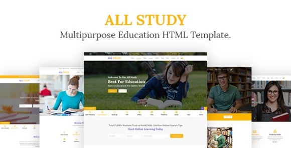 All Study v1.0 – Multipurpose Education HTML Template Free