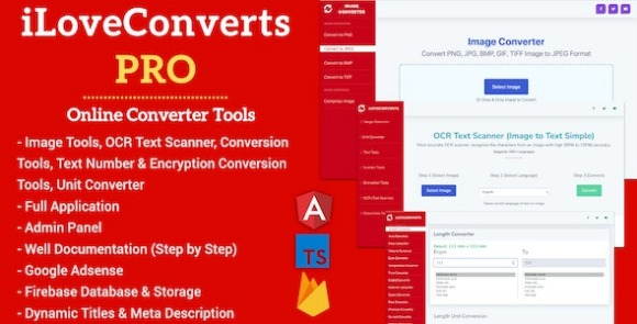 [All in One] iLoveConverts PRO v1.0.0 – Online Converter Tools Full Production Ready App with Admin Panel Script