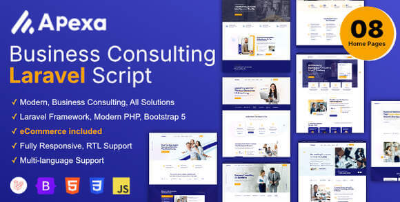 Apexa v1.4.0 Nulled – Multi-Purpose Business Consulting Laravel Script