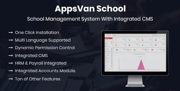 AppsVan School – School Management System With Integrated CMS Nulled