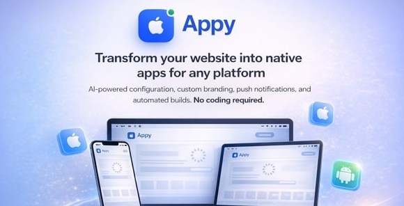 Appy v1.1.2 – AI-Powered No-Code Mobile App Builder SaaS Platform Script