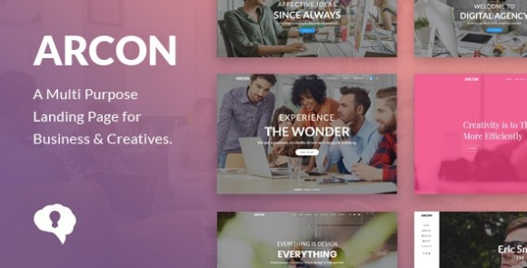 Arcon Studio v1.0 – Multi Purpose Marketing Landing Page Template Free