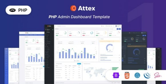 Attex v1.0 – PHP Admin & Dashboard Template