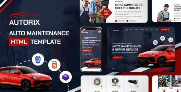 Autorix v1.0 – Auto Maintenance HTML Template Free