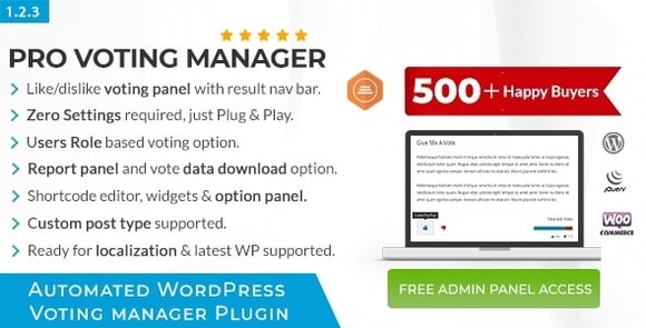 BWL Pro Voting Manager v1.2.4 – WordPress Plugin