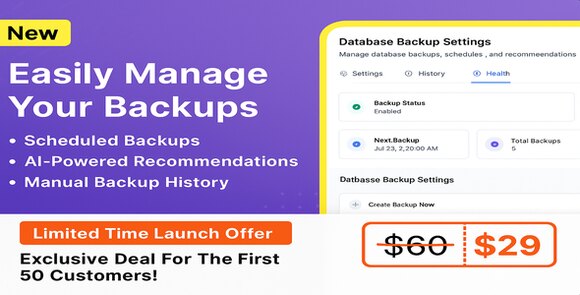 Backup Module for Tabletrack v1.0.2 – Addon