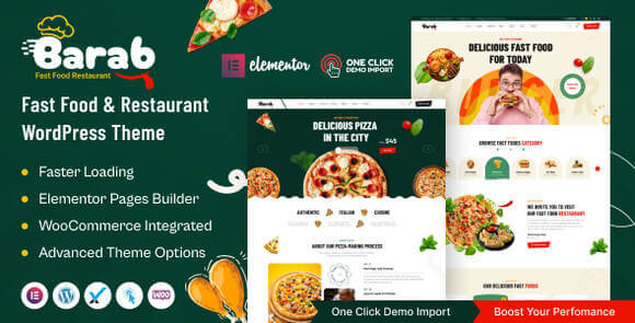 Barab – Fast Food & Restaurant HTML Template