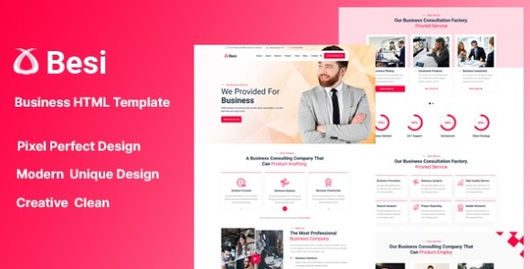 Besi v1.1 – Business and Agency HTML Template Free