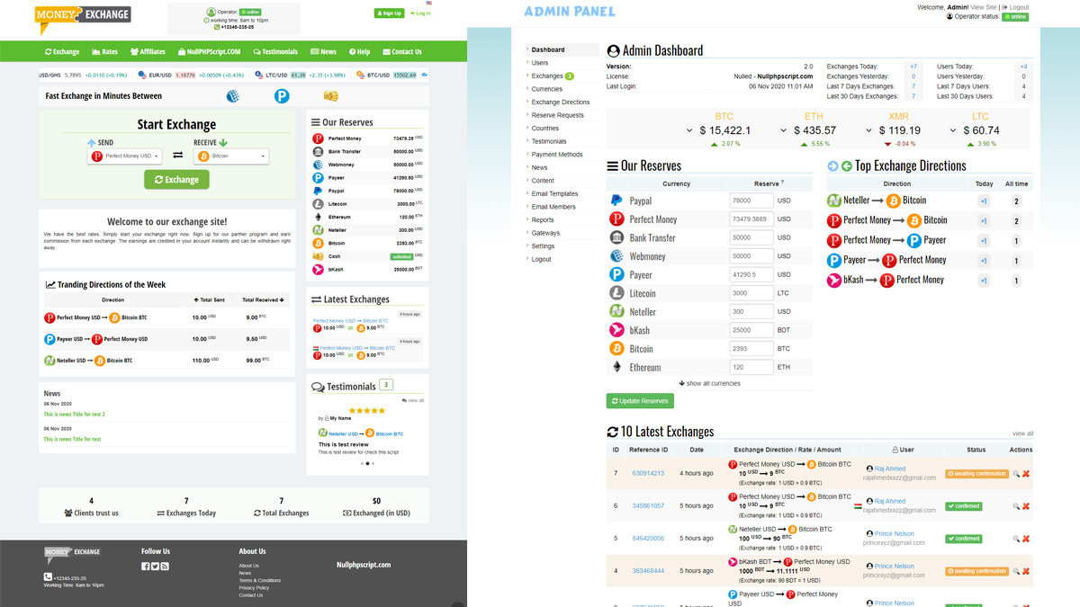 Money Exchange Script – Best Dollar Buy Sell Software Download