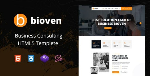 Bioven v1.0 – Business Consulting HTML5 Template Free