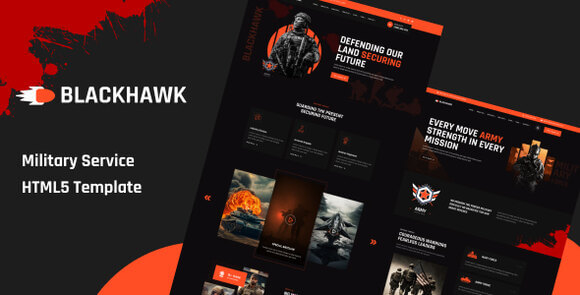 BlackHawak – Military Service HTML5 Template