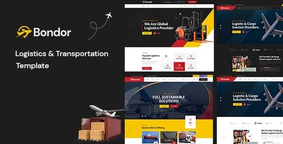 Bondor v1.0 – Logistics & Transportation HTML Template