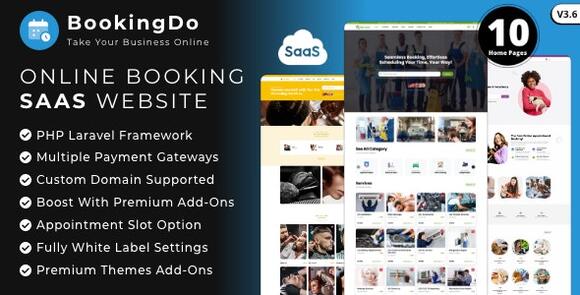 BookingDo SaaS v3.6 Nulled – Multi Business Appointment Scheduling & Service Booking Website Builder Script