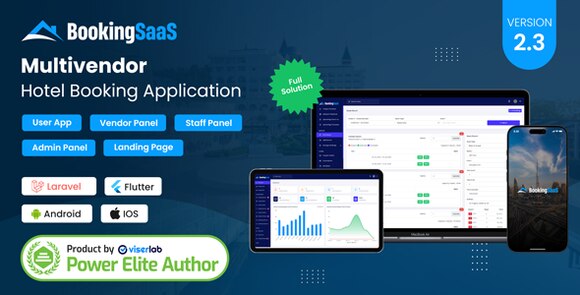 BookingSaaS v2.3 Nulled – Complete MultiVendor Hotel Booking Application SAAS Script