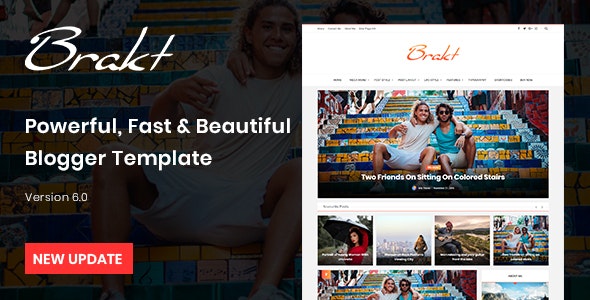 Brakt v5.0 – Personal Blogger Template Free Download