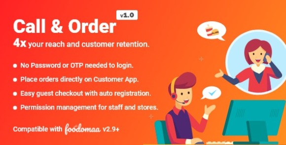 Call and Order Module for Foodomaa v1.0 – Addon