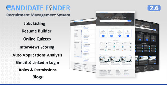Candidate Finder v2.6 – Recruitment Management System Script