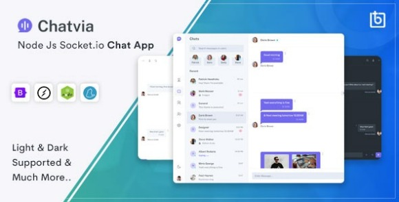 Chatvia v2.2.0 – Nodejs Socket.io Chat App Source Code