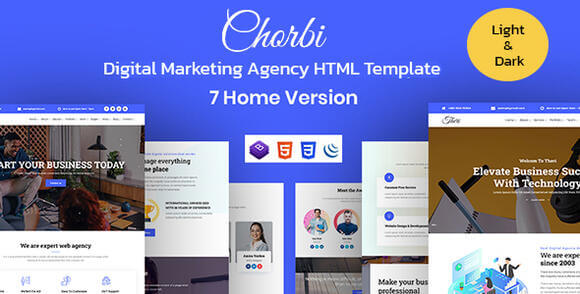Chorbi – Digital Marketing Agency HTML5 Template
