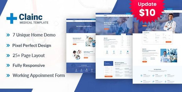 Clainc v1.0 – Health And Medical HTML Template