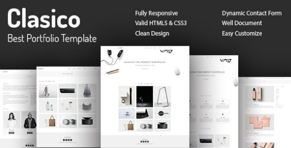 Clasico v1.0 – Minimal Portfolio HTML5 Template Free