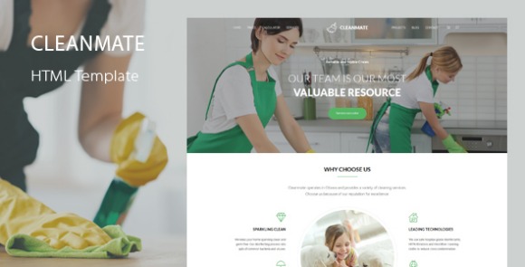 CleanMate v1.0 – Cleaning Template HTML Free