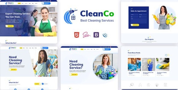 Cleanco v1.0 – Cleaning Services HTML5 Template Free