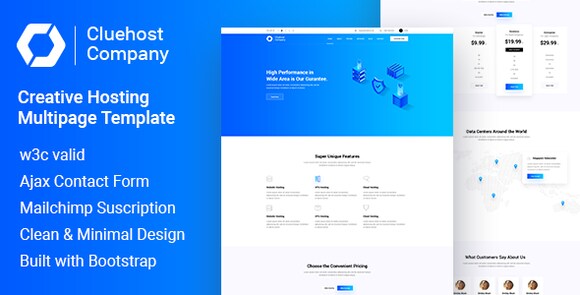 ClueHost – Hosting HTML5 Template
