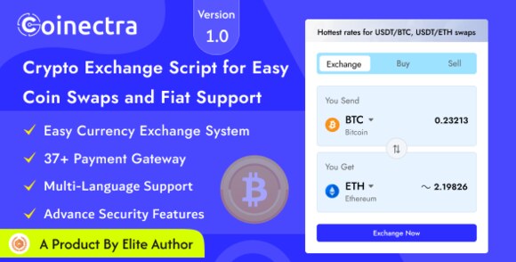 Coinectra v1.1 Nulled – Buy, Sell and Crypto Currency Exchange Script