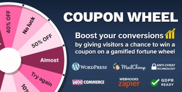 Coupon Wheel v3.5.4 – WooCommerce and WordPress Plugin
