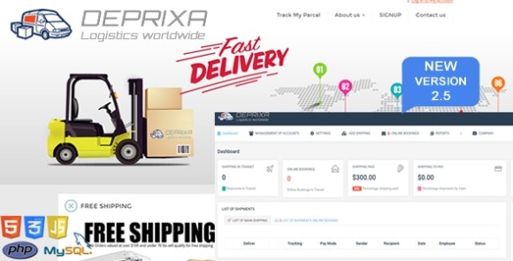 Courier Deprixa v2.5 – Logistics Worldwide PHP Script