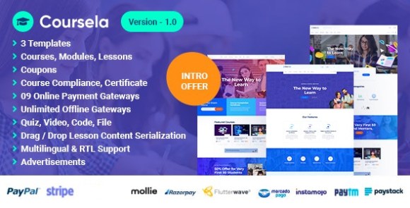 Coursela v1.0 Nulled – Personal Course Selling Website PHP Script
