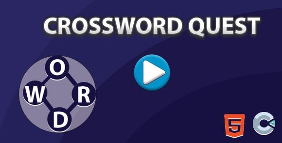 Crossword Quest – HTML5 Game Source