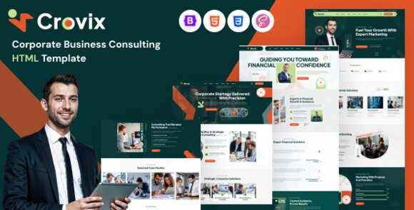 Crovix – Corporate Business Consulting HTML Template