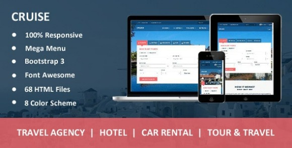 Cruise v1.0 – Responsive Travel Agency Template Free